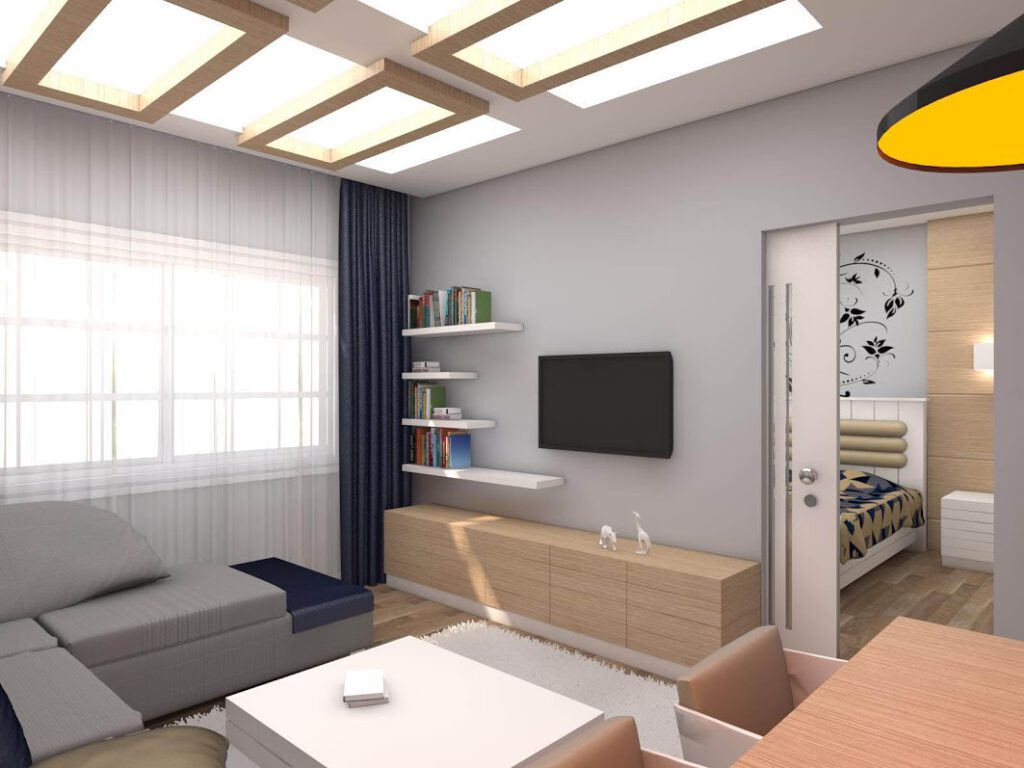 Küçük Alan Depolama Çözümleri, Modüler Mobilya Tasarımı, 1+1 Daire Yerleşim Planı